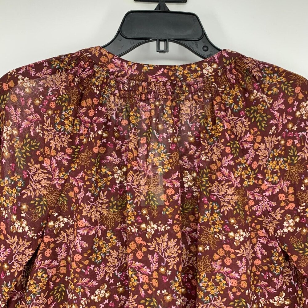 Mason & Belle Top Floral Print Bobby Embroidered Tie Detail NWT - Picture 11 of 12